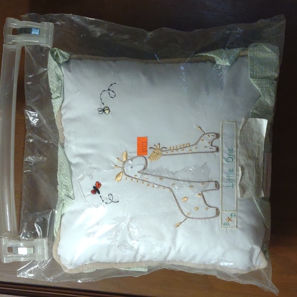 Brandee Danielle giraffe little one mommy infant baby nursery pillow embroidered - Picture 1 of 5